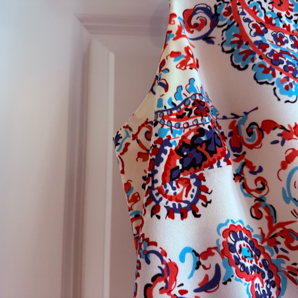 Talbots Multicolor Paisley Sleeveless Dress - Picture 4 of 10